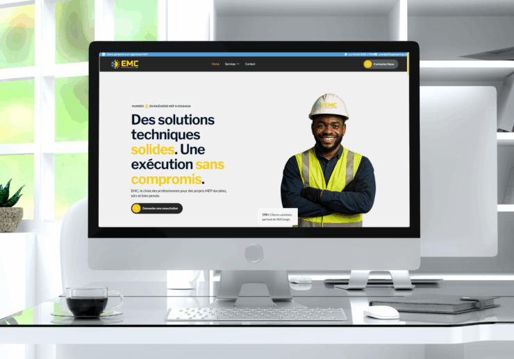 Construction company website design